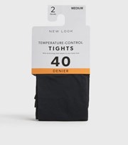 New Look 2 Pack Black Temperature Control 40 Denier Tights